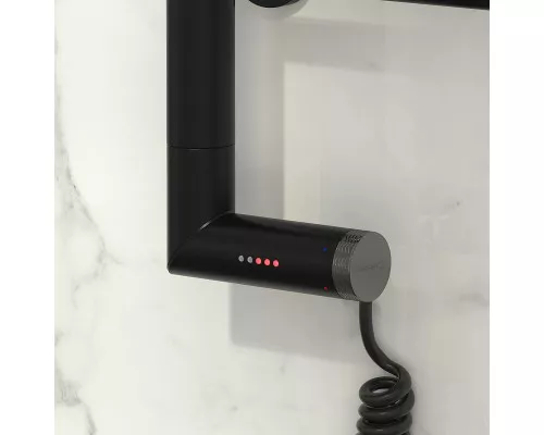 Приобрести Электрический полотенцесушитель Сунержа Галант 2.0 600x400 L 31-5200-6040 Черный матовый в магазине сантехники Santeh-Crystal.ru