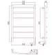 Приобрести Электрический полотенцесушитель Сунержа Галант 2.0 800x500 R 12-5201-8050 Белый матовый в магазине сантехники Santeh-Crystal.ru