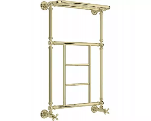 Купить Водяной полотенцесушитель Сунержа Ренессанс 1452 860х500 020-0282-8650 с полкой Шампань в магазине сантехники Santeh-Crystal.ru