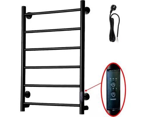 Заказать Электрический полотенцесушитель Тругор Аспект ПЭК 1 СП 80x50 Черный в магазине сантехники Santeh-Crystal.ru