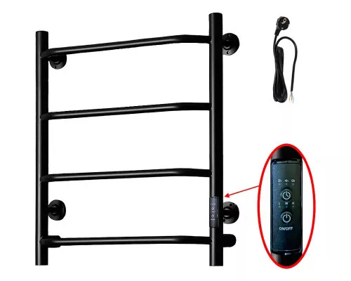 Купить Электрический полотенцесушитель Тругор ПЭК 6 СП 60x50 Черный в магазине сантехники Santeh-Crystal.ru