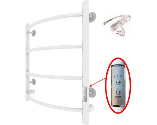 Купить Электрический полотенцесушитель Тругор ПЭК 5 СП 60x50 Белый в магазине сантехники Santeh-Crystal.ru