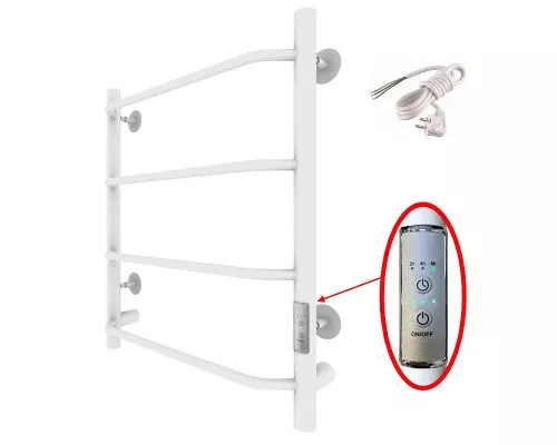 Купить Электрический полотенцесушитель Тругор ПЭК 6 СП 60x50 Белый в магазине сантехники Santeh-Crystal.ru