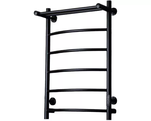 Купить Электрический полотенцесушитель Тругор ПЭК 5П СП 80x50 с полкой Черный в магазине сантехники Santeh-Crystal.ru