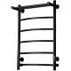 Купить Электрический полотенцесушитель Тругор ПЭК 5П СП 80x50 с полкой Черный в магазине сантехники Santeh-Crystal.ru