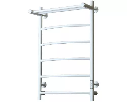 Купить Электрический полотенцесушитель Тругор ПЭК 5П СП 80x50 с полкой Белый в магазине сантехники Santeh-Crystal.ru