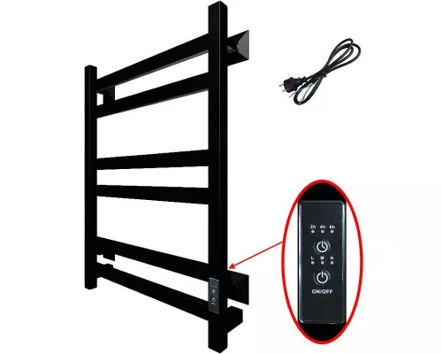 Купить Электрический полотенцесушитель Тругор ПЭК 21кв СП 60x50 Черный в магазине сантехники Santeh-Crystal.ru