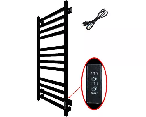 Приобрести Электрический полотенцесушитель Тругор ПЭК 21кв СП 80x50 Черный в магазине сантехники Santeh-Crystal.ru