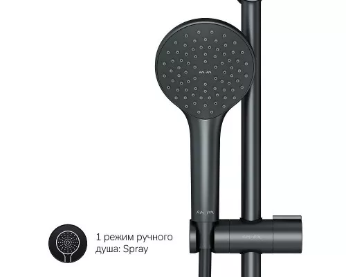 Заказать Душевая система AM.PM Gem F42890A14 Черная в магазине сантехники Santeh-Crystal.ru