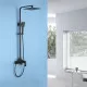 Приобрести Душевая система Abber Wasserfall AF8616B Черная матовая в магазине сантехники Santeh-Crystal.ru