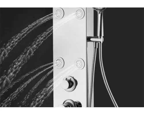 Приобрести Душевая панель Aquanet Galaxy Matt 209998 Хром матовый в магазине сантехники Santeh-Crystal.ru