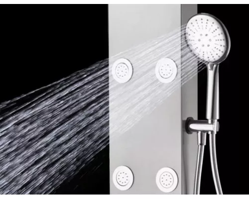 Приобрести Душевая панель Aquanet Galaxy Matt 209998 Хром матовый в магазине сантехники Santeh-Crystal.ru