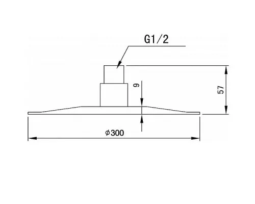 Приобрести Верхний душ Aquanet Steel AF210-84R-S 244060 Сатин в магазине сантехники Santeh-Crystal.ru