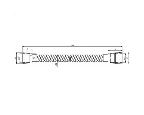 Приобрести Душевой шланг Aquanet Steel AF210-97S 245420 Сатин в магазине сантехники Santeh-Crystal.ru