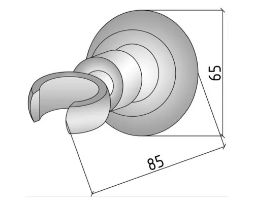 Купить Держатель ручного душа Boheme Brillante 621 Хром в магазине сантехники Santeh-Crystal.ru