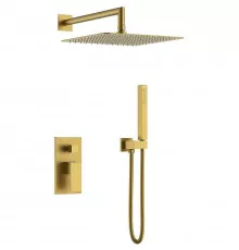 Душевая система Boheme Qubic 474-3-BR Бронза