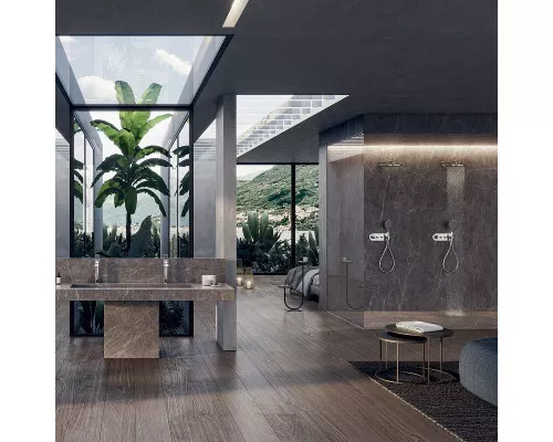 Приобрести Душевая система Bossini Apice L10505.030 с термостатом Хром в магазине сантехники Santeh-Crystal.ru