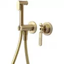 Гигиенический душ со смесителем Bronze de Luxe 1760 Лофт 3253CG Золотой матовый