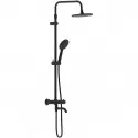 Душевая система Damixa Jupiter 977810300 с термостатом Черная матовая