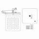 Приобрести Верхний душ Ideal Standard Ideal Rain Luxe B0387MY Хром в магазине сантехники Santeh-Crystal.ru