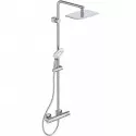 Душевая система Ideal Standard Ideal Rain Luxe Cube Evo Jet A6986AA с термостатом Хром Душевая система Ideal Standard Ideal Rain Luxe Cube Evo Jet A6986AA с термостатом Хром