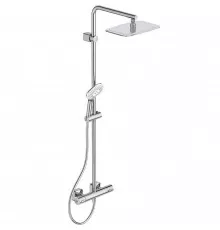 Душевая система Ideal Standard Ideal Rain Luxe Cube Evo Jet A6986AA с термостатом Хром