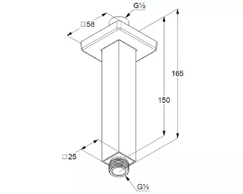 Заказать Кронштейн для верхнего душа Kludi A-Qa 6654505-00 Хром в магазине сантехники Santeh-Crystal.ru