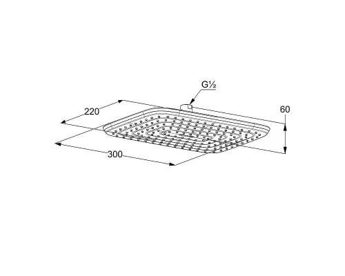 Купить Верхний душ Kludi Freshline 6445005-00 Хром в магазине сантехники Santeh-Crystal.ru
