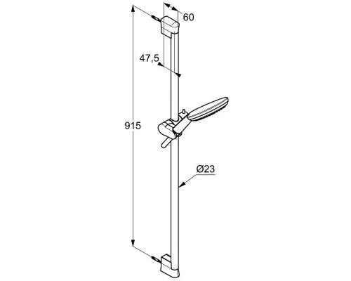 Купить Душевой гарнитур Kludi Freshline 6794005-00 Хром в магазине сантехники Santeh-Crystal.ru