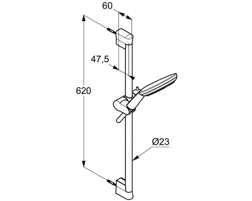 Заказать Душевой гарнитур Kludi Freshline 6793005-00 Хром в магазине сантехники Santeh-Crystal.ru