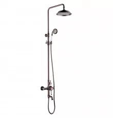 Душевая система Lemark Peretto LM6362RB Черный кофе