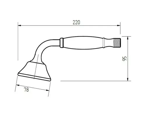 Приобрести Ручной душ Migliore Provance 19460 Бронза в магазине сантехники Santeh-Crystal.ru