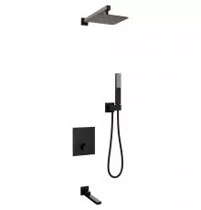 Душевая система RGW Shower Panels SP-371B 511408371-04 с термостатом Черная матовая