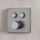 Душевая система Sancos Linn SC9022GG с термостатом Вороненая сталь