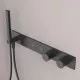 Душевая система Sancos Linn SC9023MB с термостатом Черная матовая