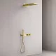 Душевая система Sancos Linn SC9023BG с термостатом Золото брашированное