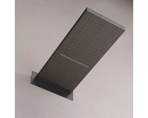 Душевая система Sancos Linn SC9023GG с термостатом Вороненая сталь