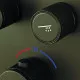 Душевая система Sancos Space SC3006MB с термостатом Черная матовая