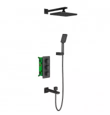 Душевая система Timo Petruma SX-5049/03SM с термостатом Черный