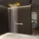 Купить Душевая система Timo Saona SX-2319/17SM с термостатом Золото матовое в магазине сантехники Santeh-Crystal.ru