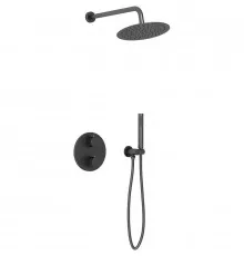 Душевая система Vincea VSFW-101TMB с термостатом Черная матовая