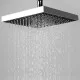 Купить Верхний душ WasserKRAFT A028 Хром Черный в магазине сантехники Santeh-Crystal.ru