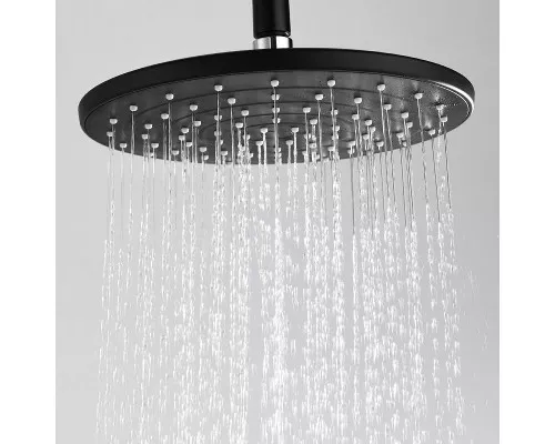 Заказать Верхний душ WasserKRAFT A077 Черный матовый в магазине сантехники Santeh-Crystal.ru