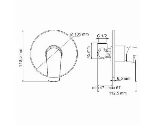 Купить Душевая система WasserKRAFT Dill A12629 Хром в магазине сантехники Santeh-Crystal.ru