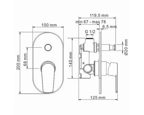 Купить Душевая система WasserKRAFT Dill A16629 Хром в магазине сантехники Santeh-Crystal.ru
