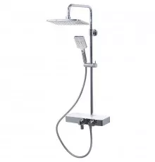 Душевая система WasserKRAFT Thermo A11301 с термостатом Хром Белая