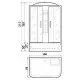 Приобрести Душевой бокс River Sena 150x70 ТН 10000001804 с поддоном в магазине сантехники Santeh-Crystal.ru