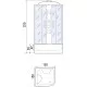 Купить Душевой бокс River Temza 150x150 МТ 10000002238 с поддоном в магазине сантехники Santeh-Crystal.ru