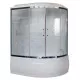 Заказать Душевой бокс Royal Bath ALP 170х100 RB170ALP-C-CH-L с гидромассажем стекло матовое задняя стенка Белая в магазине сантехники Santeh-Crystal.ru