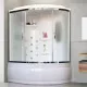 Заказать Душевой бокс Royal Bath ALP 170х100 RB170ALP-C-CH-L с гидромассажем стекло матовое задняя стенка Белая в магазине сантехники Santeh-Crystal.ru